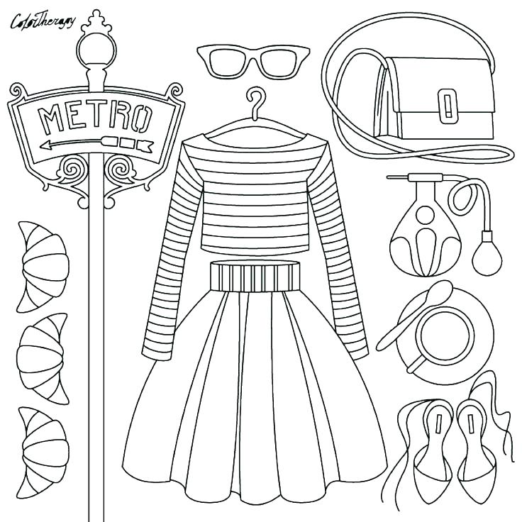 736x736 Fashion Designer Coloring Pages