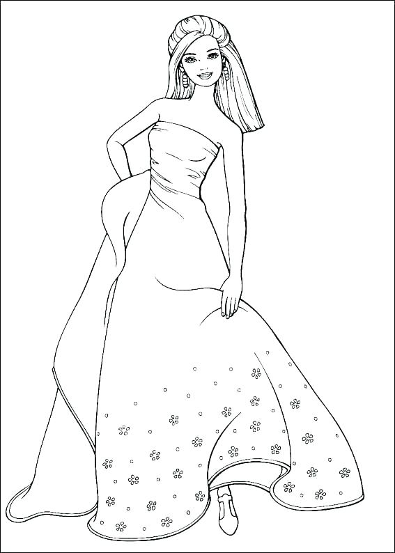 567x794 Barbie Fashion Coloring Pages Old Barbie Coloring Pages