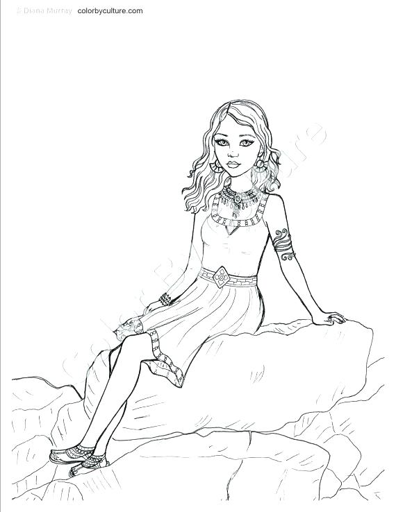 570x738 Fashion Coloring Pages For Adults Blocktradex Club