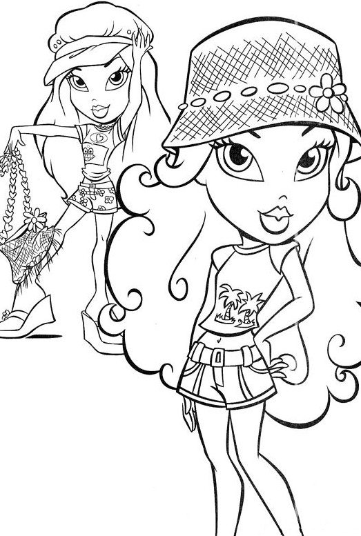 523x777 Bratz Coloring Pages For Girls Fashion Fashion Coloring Pages