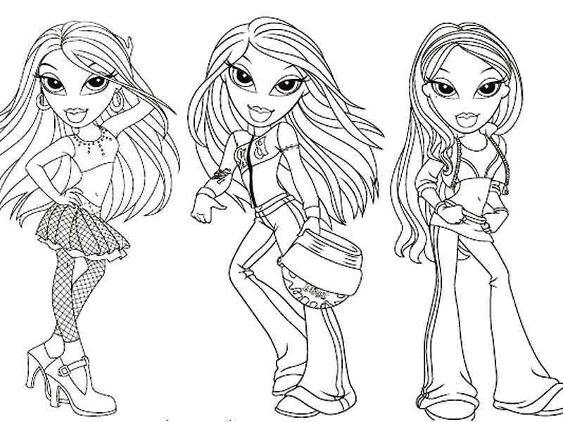 800x600 Fashion Coloring Pages For Girls Printable