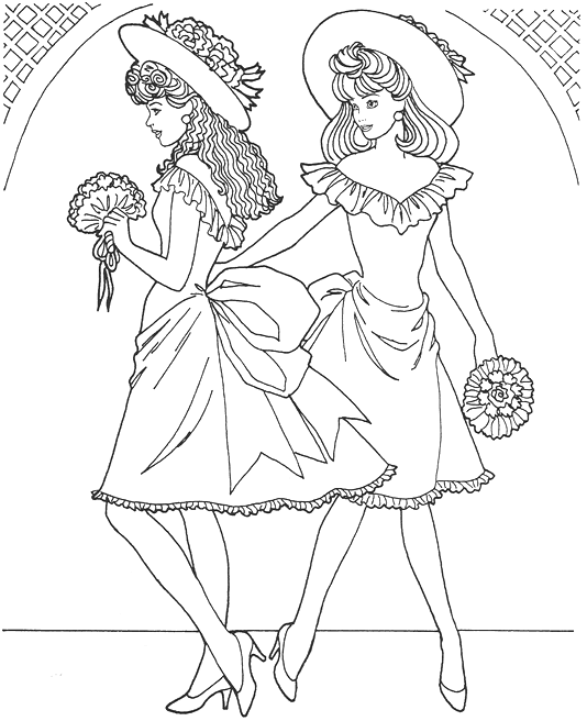 534x656 Printable Fashion Coloring Pages