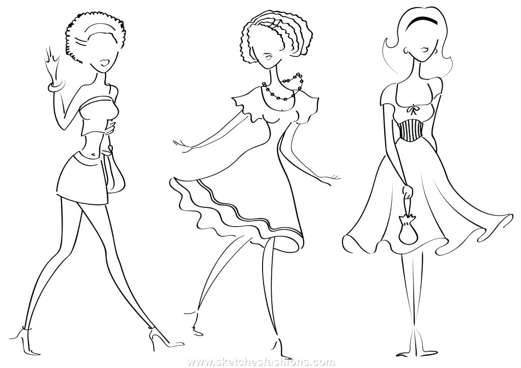 1024x724 Fashion Design Coloring Pages Barbie Fashion Coloring Pages