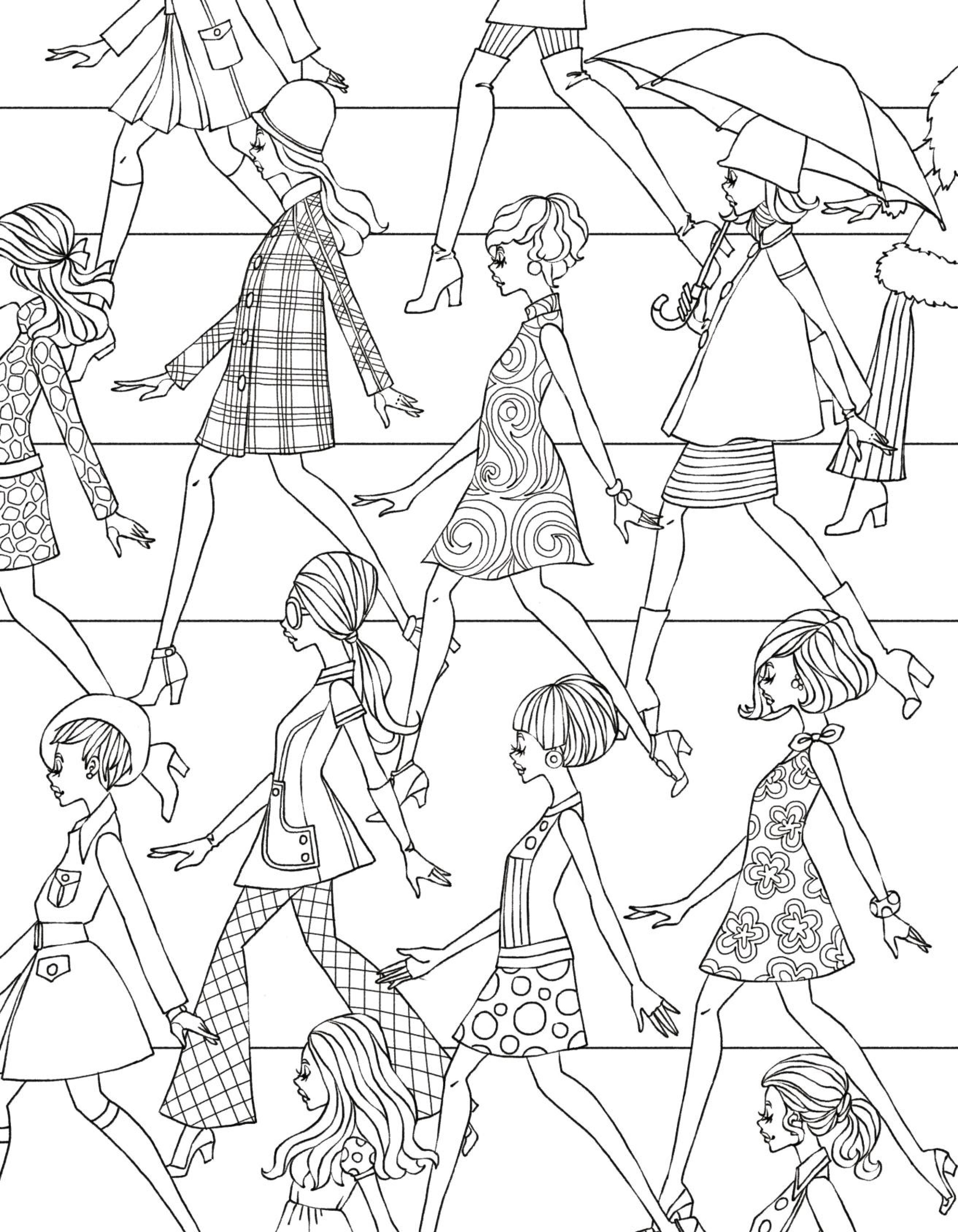 2625x3375 Barbie Fashion Fairytale Coloring Pages Online Mode Printable