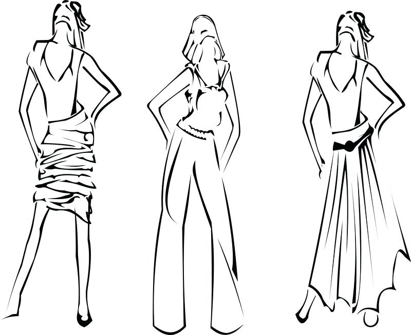 800x653 Free Printable Fashion Design Coloring Pages