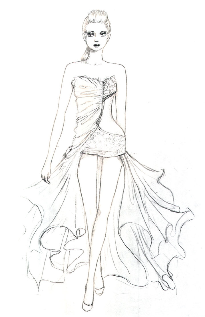 718x1112 Top Fashion Design Coloring Pages Free