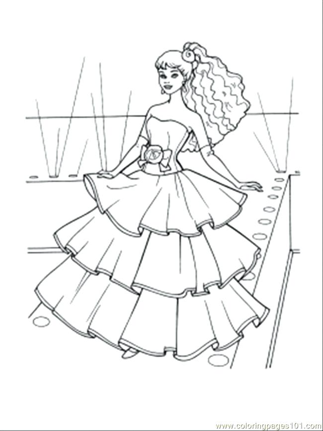 650x868 Dress Coloring Pages Dress Coloring Pages Barbie Dress Up