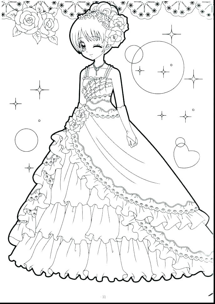 687x970 Coloring Pages Fashion Girls Professional