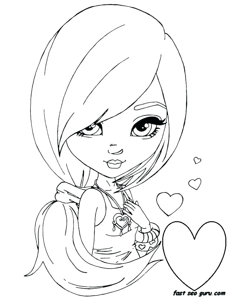 736x951 Fashion Girl Coloring Pages Fuhrer Von