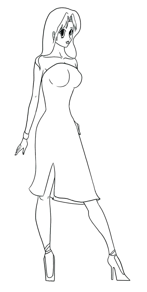 600x1188 Fashion Coloring Pages Fashion Model Coloring Pages Fashion Model