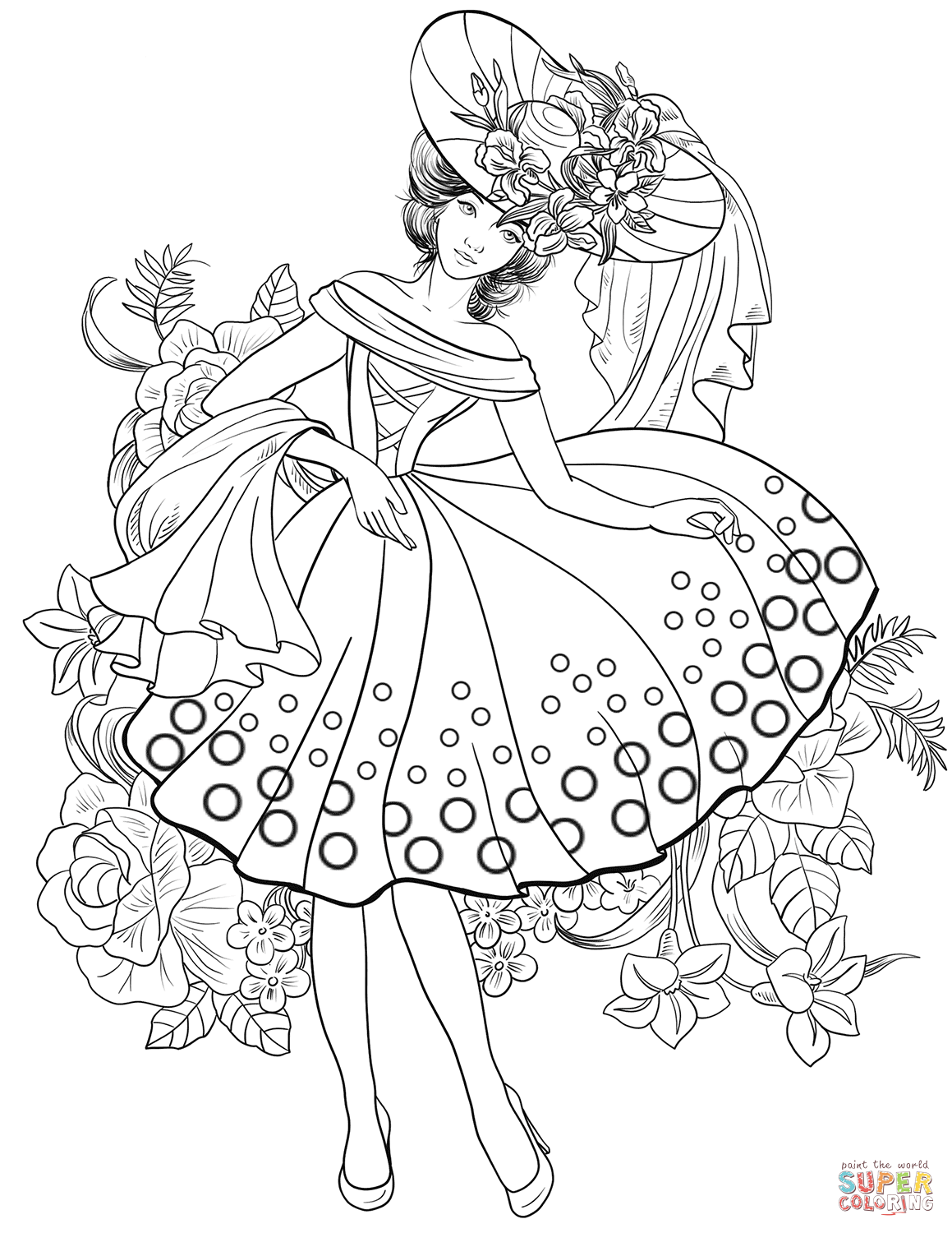 1159x1500 Fashion Coloring Pages Teenager Fashion Coloring Page