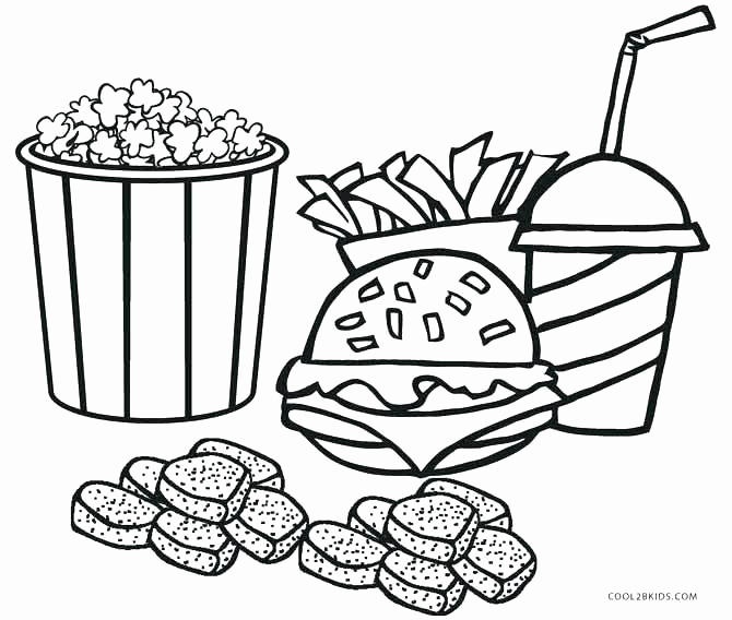 670x568 Fast Food Coloring Pages Photograph Ice Cream Coloring Pages Pdf