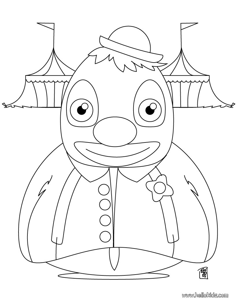 820x1060 Big Fat Clown Coloring Pages