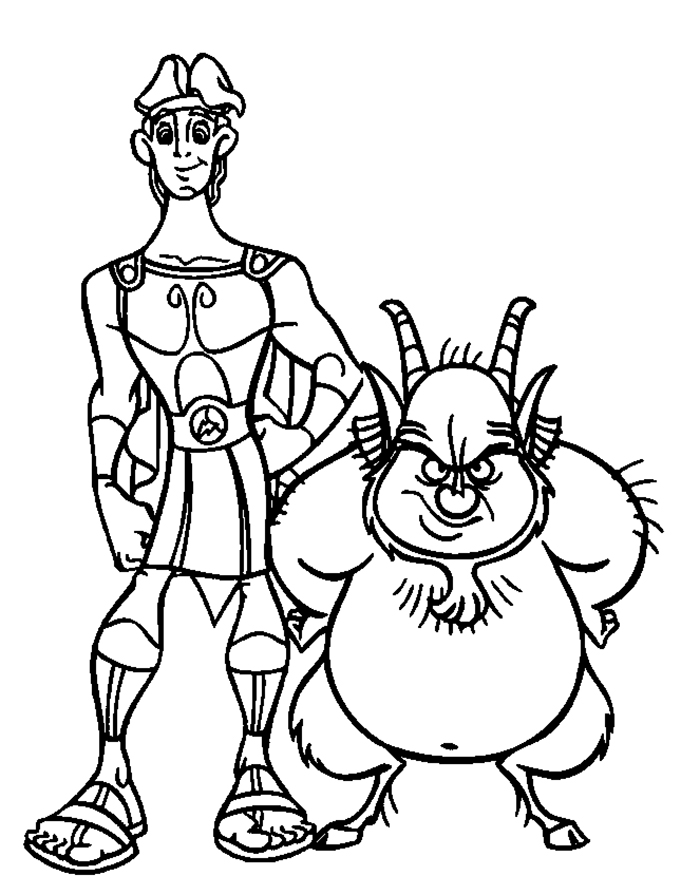 680x895 Hercules With Friends Fat Hercules Coloring Pages