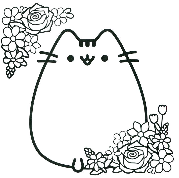 736x732 Kawaii Coloring Pages Fat Cat Coloring Pages Coloring Images Adult