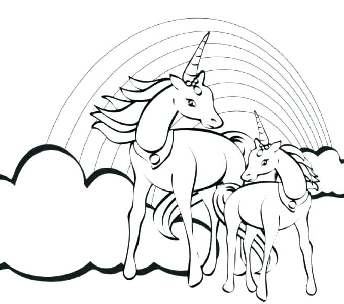 678x600 Unicorn Coloring Pages Printable Very Fat Unicorn Printable