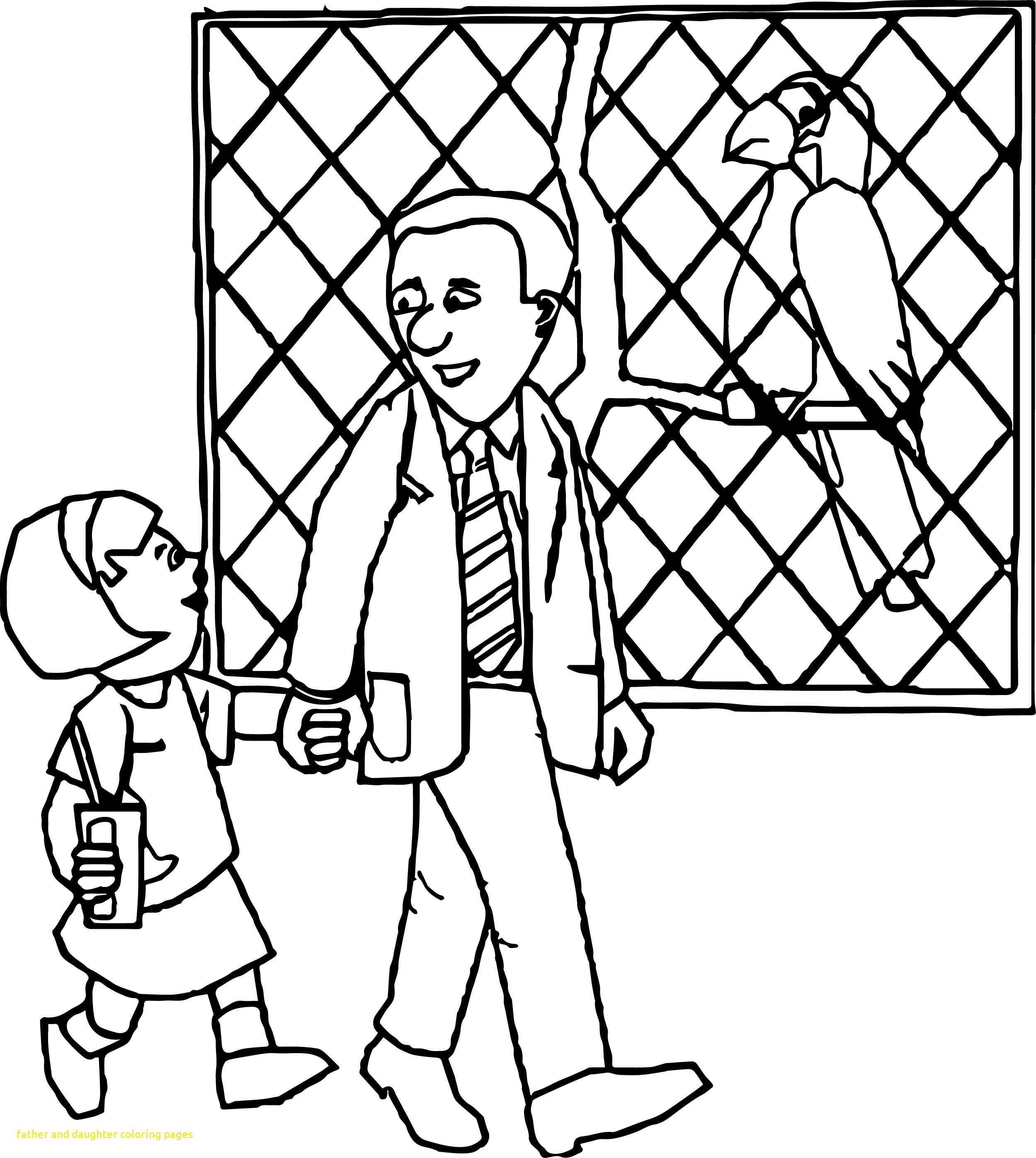 2499x2794 Father And Daughter Coloring Pages Qqa Me Best