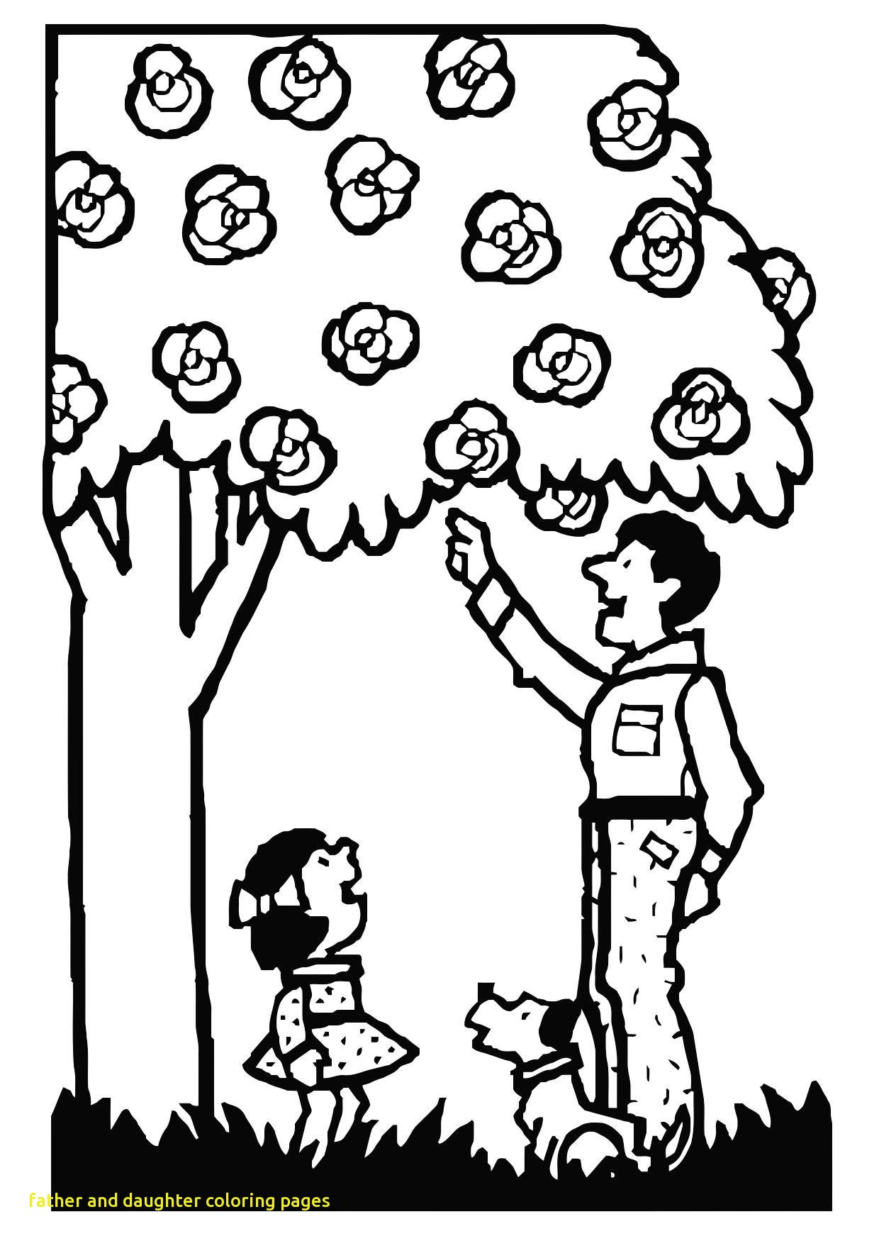 1240x1750 Father And Daughter Coloring Pages With Page Inside