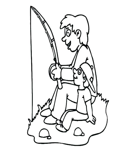 520x600 Father And Son Coloring Pages Father And Son Coloring Pages S Day