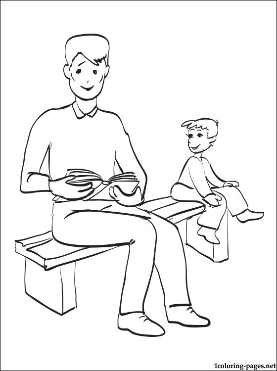 Father And Son Coloring Pages at GetDrawings.com | Free for personal