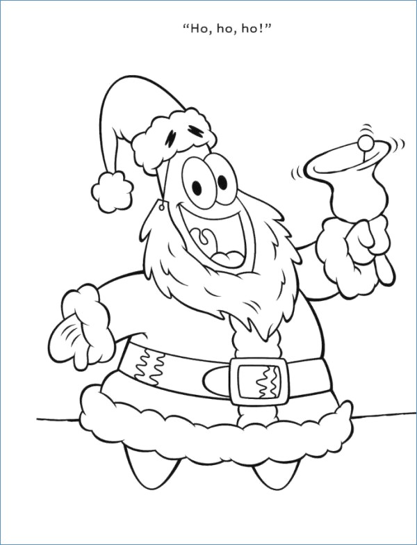 600x784 Santa Christmas Coloring Pages