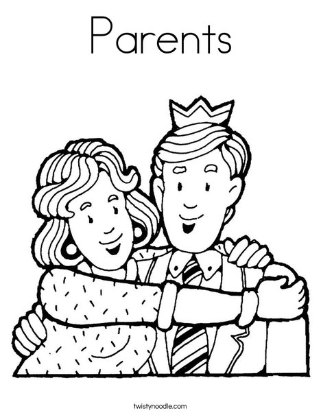 468x605 Parents Coloring Page