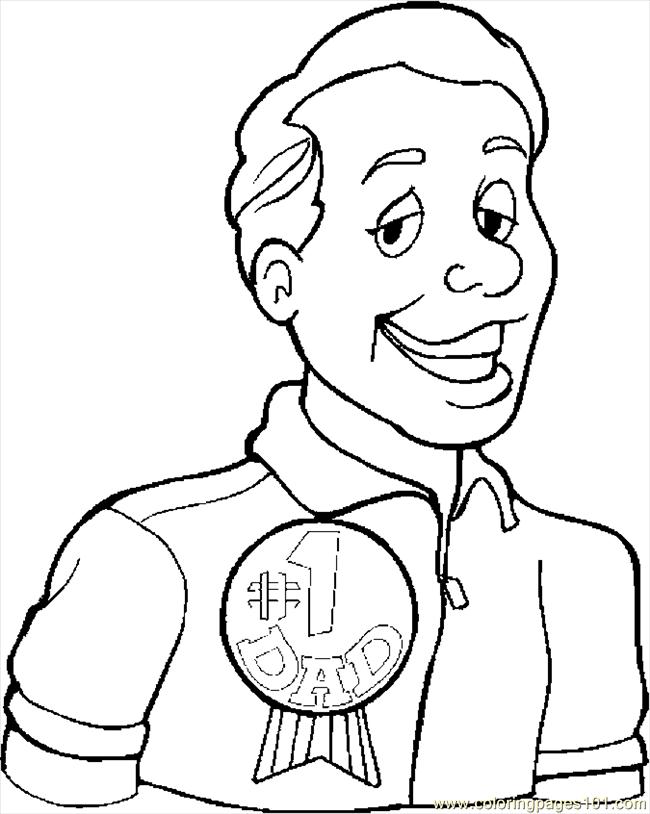 650x814 Dad Coloring Page