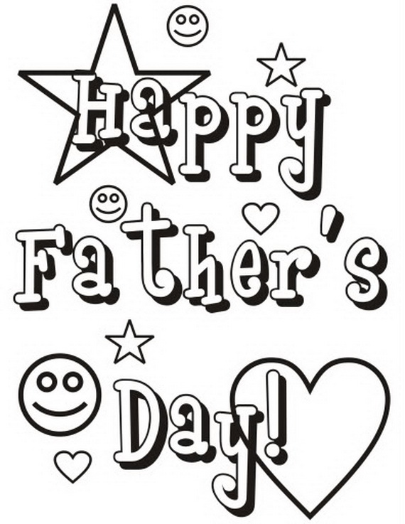 570x737 Happy Father's Day Greeting Card Coloring Pages Free Coloring Pages