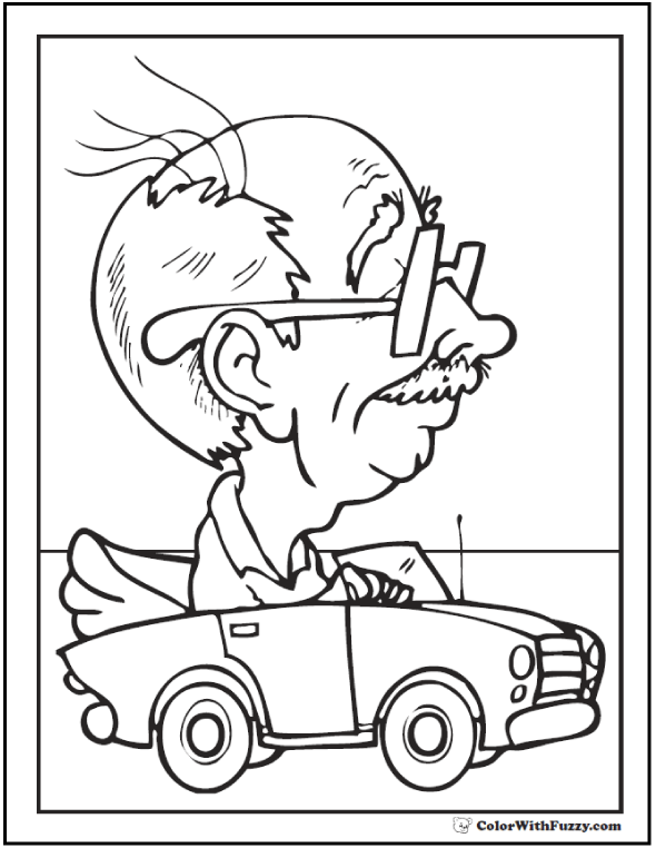 590x762 Grandpa Father's Day Coloring Pages