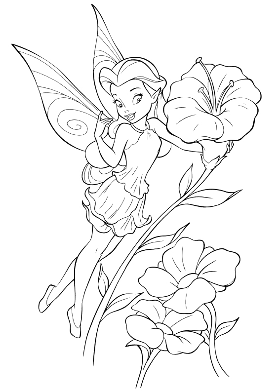 567x794 Exquisite Disney Fairy Coloring Pages Printable In Amusing Insider