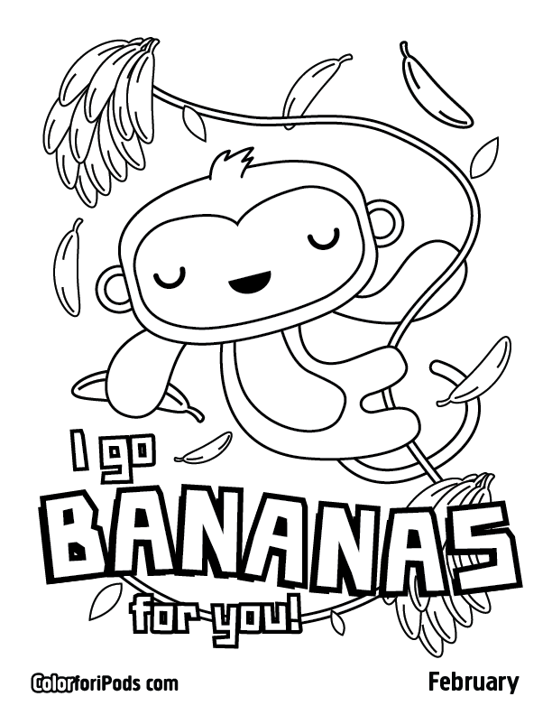 612x792 February Color For Ipods Coloring Pages