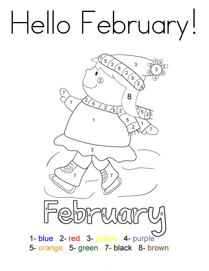 685x886 February Coloring Pages Free Printable February Coloring Pages