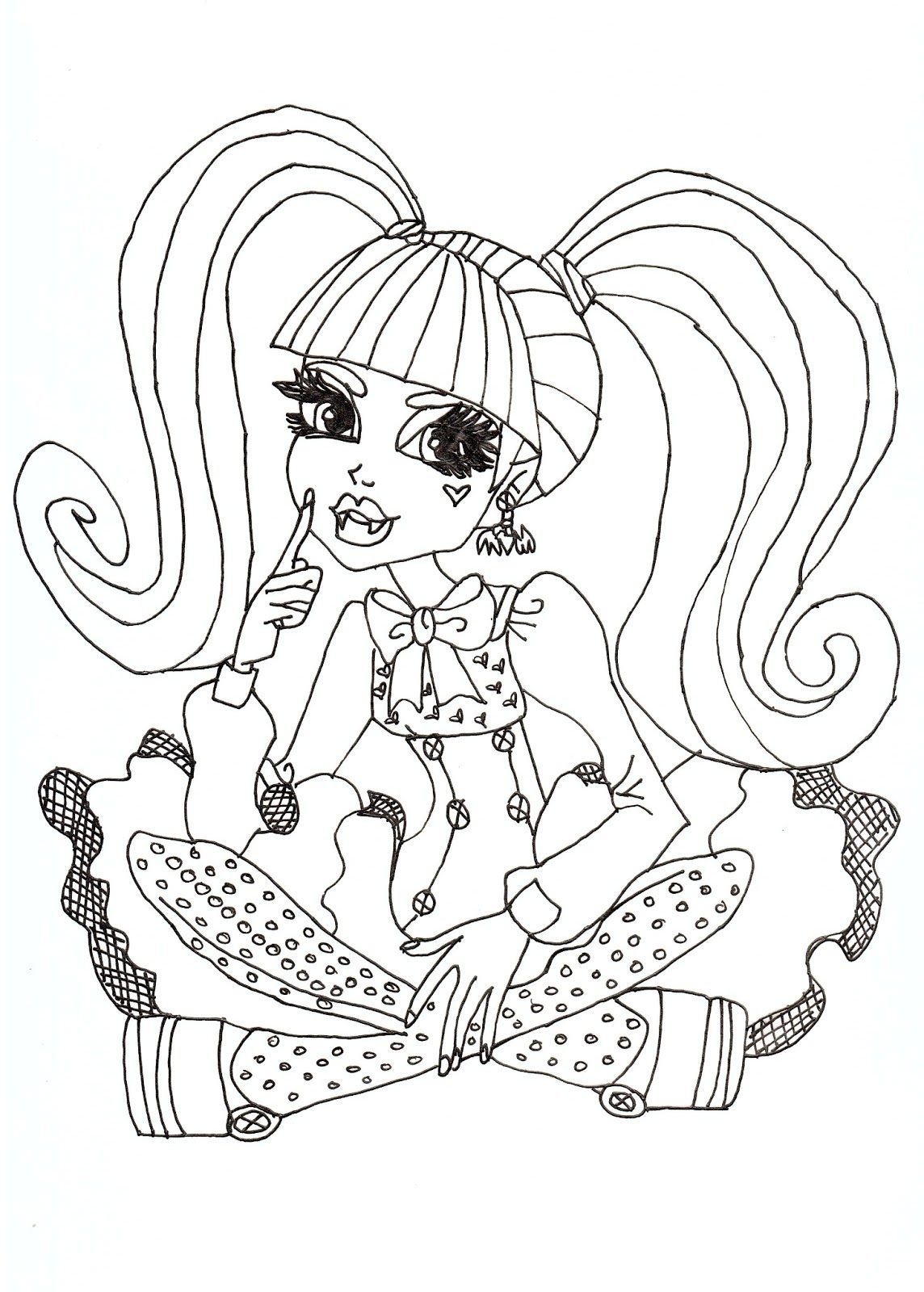 1144x1600 Monster High Printable Coloring Pages Inspirational Free Printable