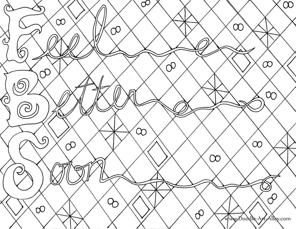 1035x800 New Greeting Card Coloring Pages Doodle Art Alley Free Coloring