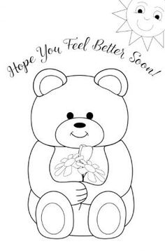 236x358 Top Free Printable Get Well Soon Coloring Pages Online Bears