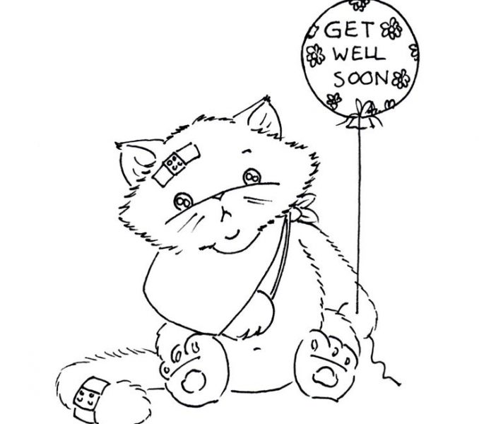 678x600 Feel Better Coloring Pages Best Coloring Cats Images