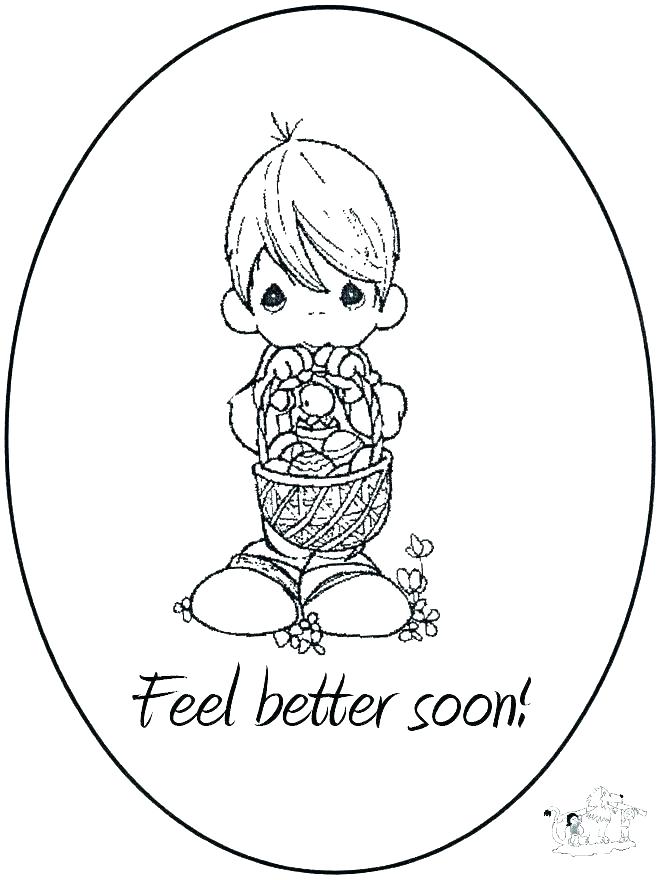 Hello Kitty Get Well Soon Coloring Pages