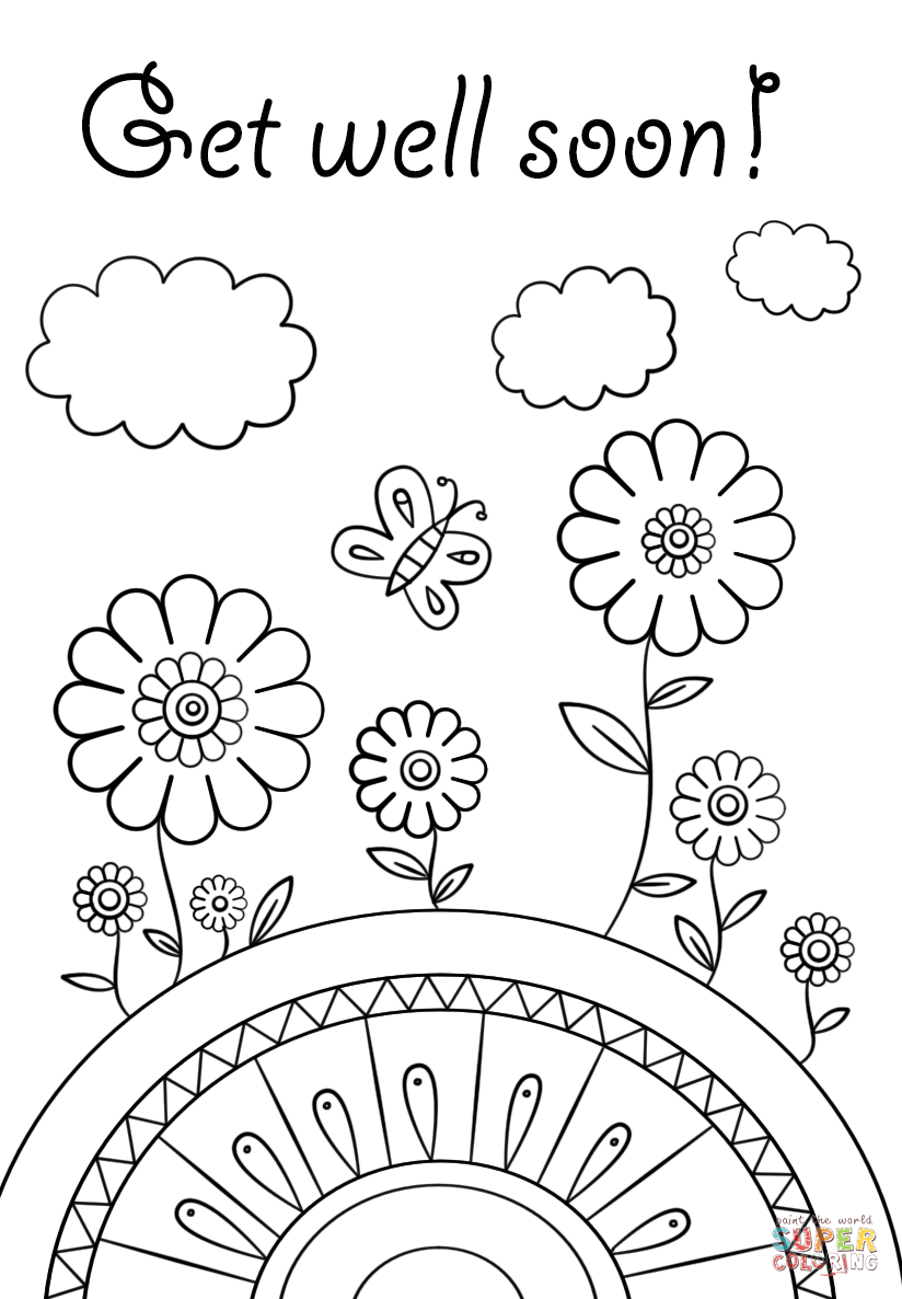 824x1186 Get Well Soon Coloring Pages Page Free Printable Throughout