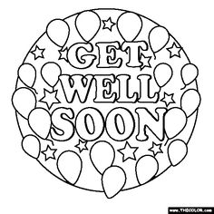 236x236 Top Free Printable Get Well Soon Coloring Pages Online