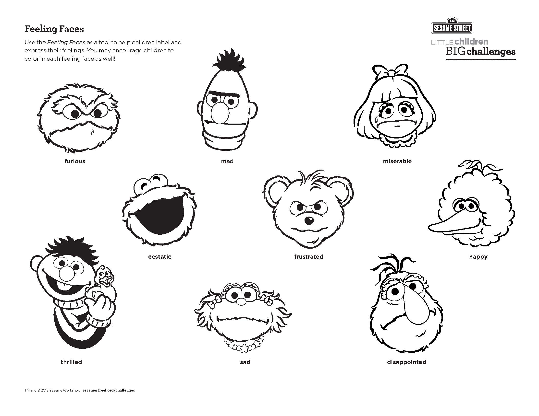Feelings Coloring Sheets Coloring Pages