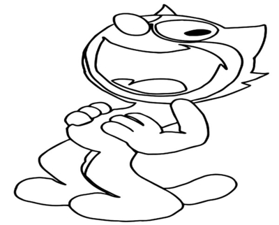 400x322 Felix The Cat Coloring Pages Page Image Clipart Images