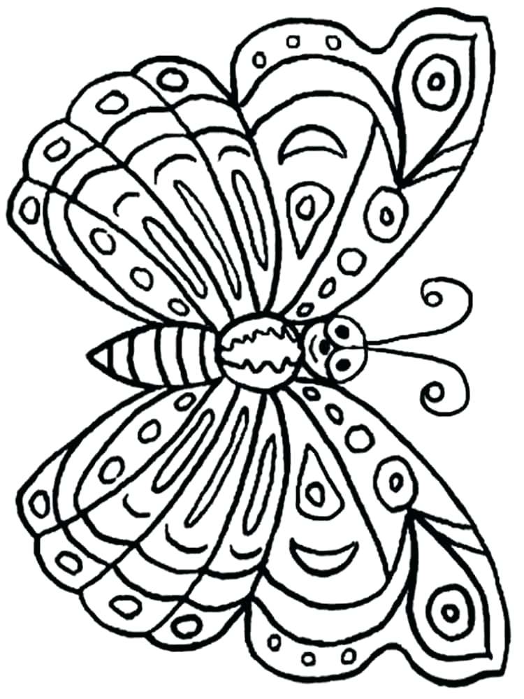 750x1000 Coloring Pages Com Bright And Beautiful Butterflies Coloring
