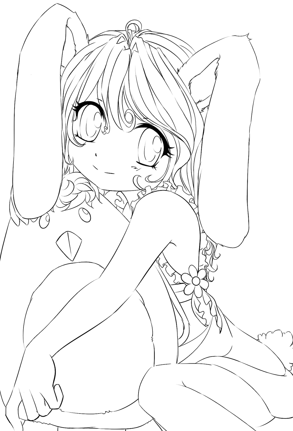 Female Anime Coloring Pages