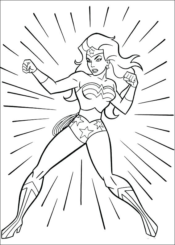 567x794 Female Coloring Pages Wonder Woman Coloring Page Printable Female
