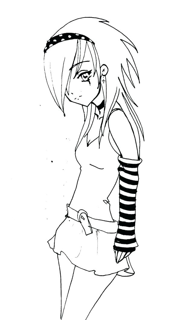 600x1061 Free Anime Coloring Pages Coloring Pages Of Anime Characters Girls