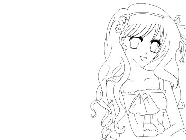 600x450 Manga Girl Coloring Pages Cute Anime Girl Coloring Pages Manga
