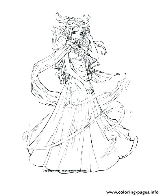 564x678 Coloring Pages Of Elves Elf Coloring Pages Printable Anime