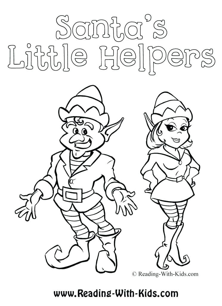 745x1024 Printable Elf Coloring Pages Sh Sh Santa Elves Coloring Pages