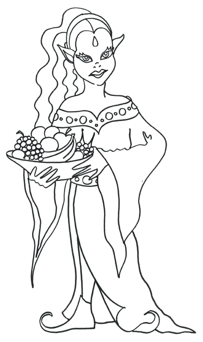 672x1134 Lego Elves Naida Coloring Pages