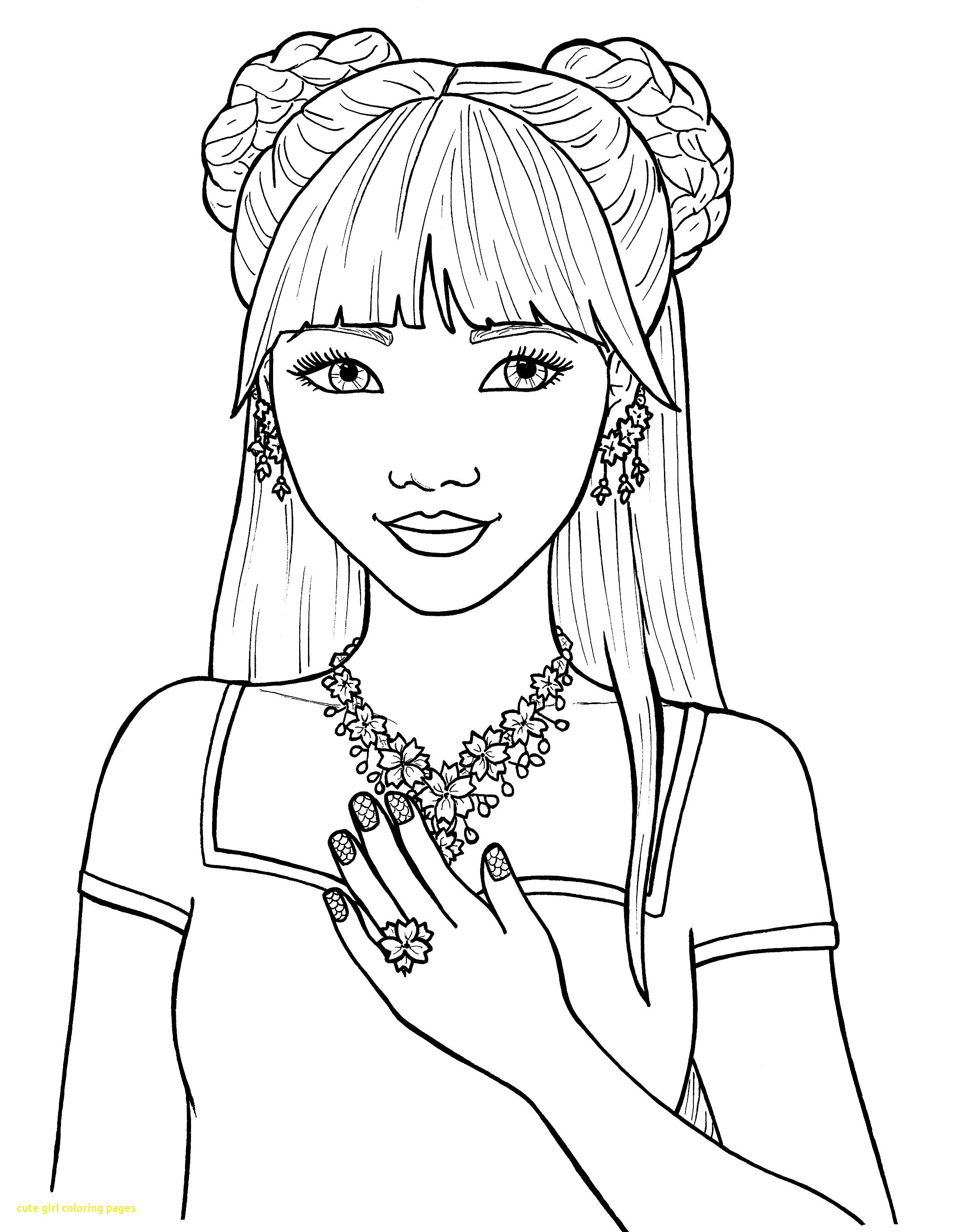 2272x2929 Female Coloring Pages Cute Girl Gambarmewarnai Me Prixducommerce